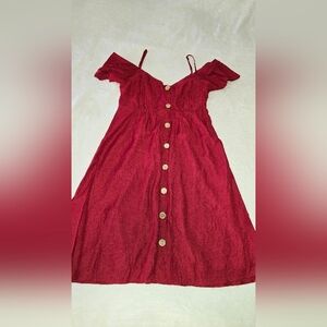 Pinkblush Vibrant Red Sleeveless Dress